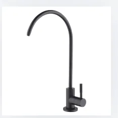 Matte black faucet finish