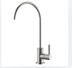 Brushed nickel faucet finish