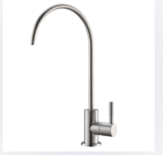 Brushed nickel RO faucet finish
